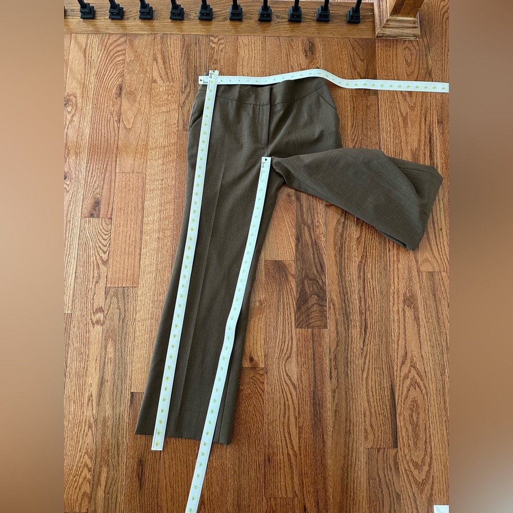 New Etcetera Woman’s Brown Wool Classic Pants Stretch, Sz 4 - Picture 8 of 9